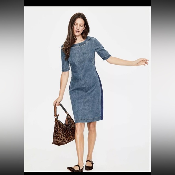 Boden Dresses & Skirts - Boden Rhea‎ Denim Jean Knee Length Dress, Size US/4